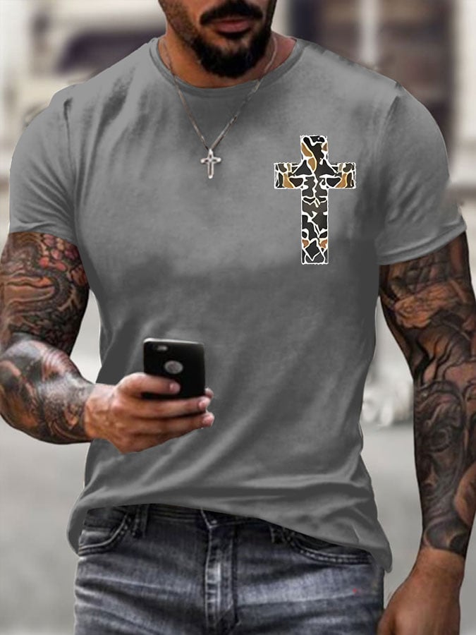 Men's I Can Do All Things Through Christ Who Strengthens Me Print T-Shirt