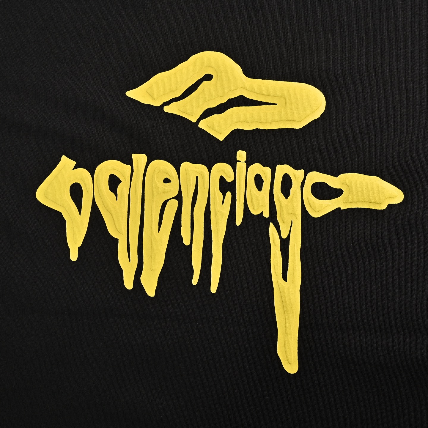 Balenciaga 25ss Dissolved Letters Printed Short Sleeve