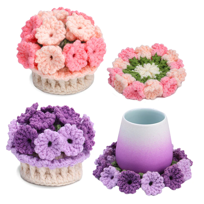 🔥Last Day 50% OFF🔥Crochet Flower Kits Coasters For Beginners📦BUY 2 GET 10% OFF & FREE SHIPPING NOW