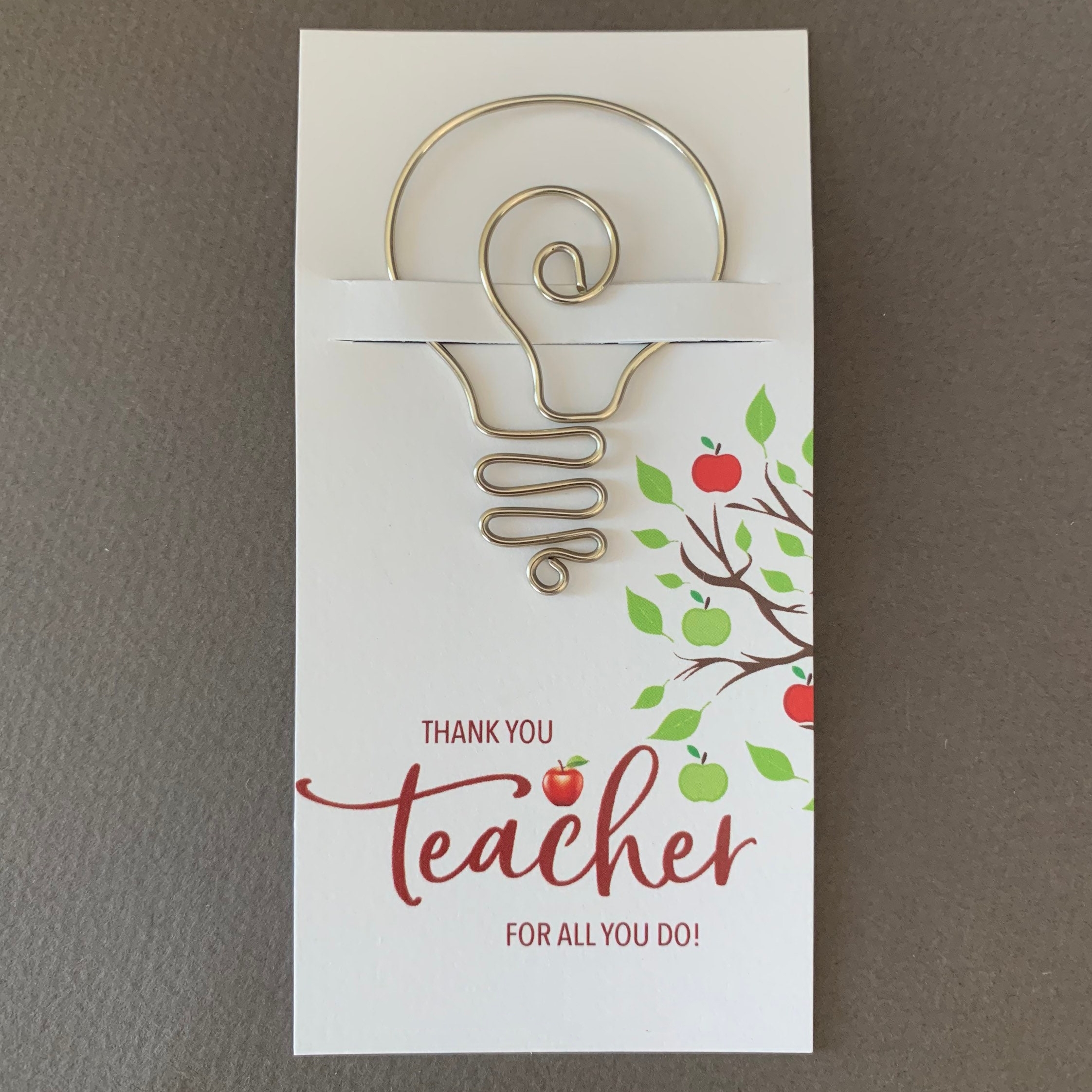 💖Teacher Gift, Cross Bookmark, Thank You Teacher Gift