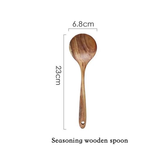 On Sale🔥 Natural Teak Wood Utensil Set