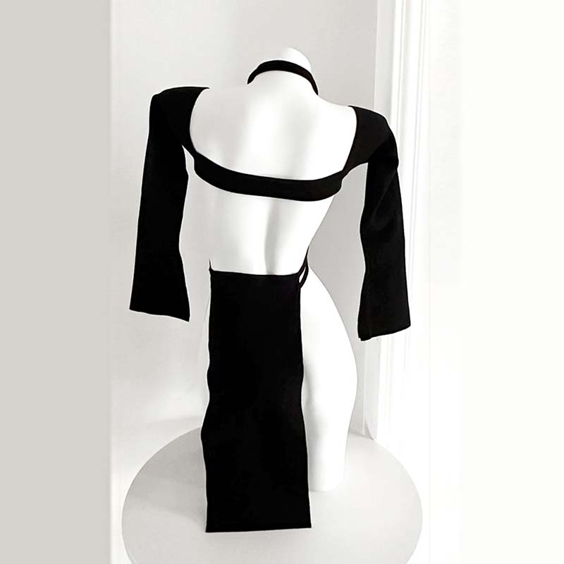 Sexy Love Heart Hollow Out Lingerie Dress