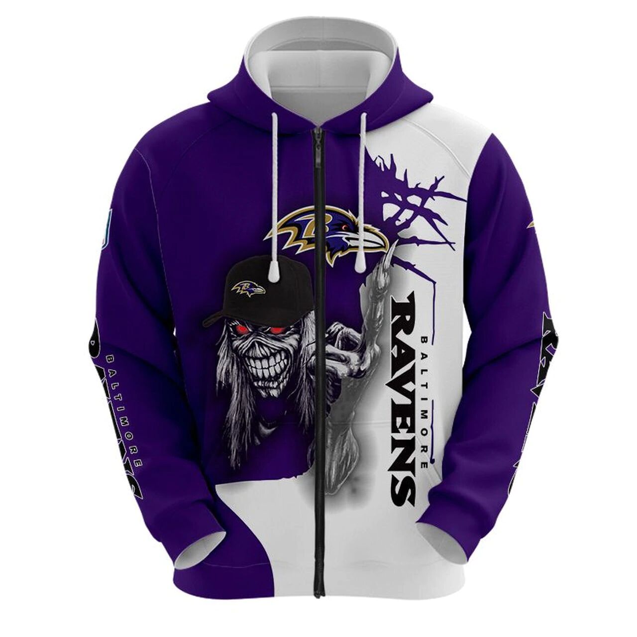 BALTIMORE RAVENS 3D HOODIE BBRR012