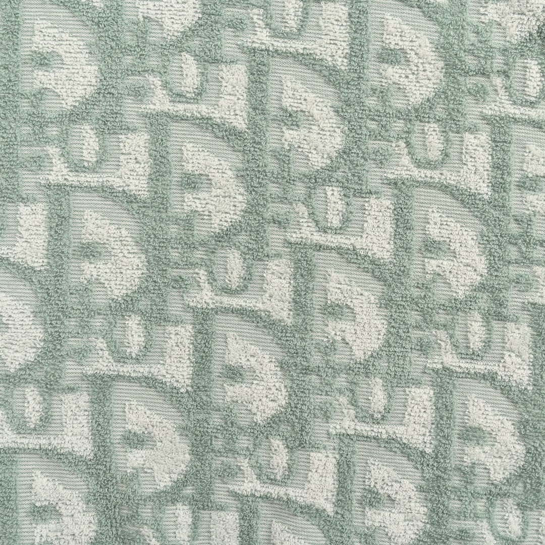 Dior 24ss full print monogram jacquard towel short sleeve