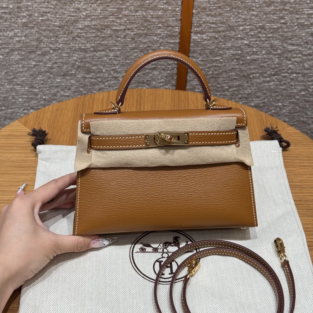 Hermès Kelly Mini 2 37Gold Handbag (Handmade to Order)