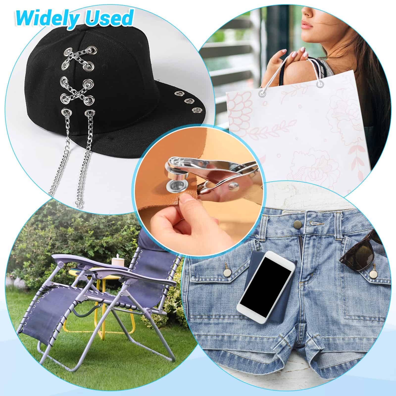 🔥Super Sale - 49% OFF🔥Grommet Tool Kit with Eyelets Grommets, Washers, and Grommet Eyelet Pliers