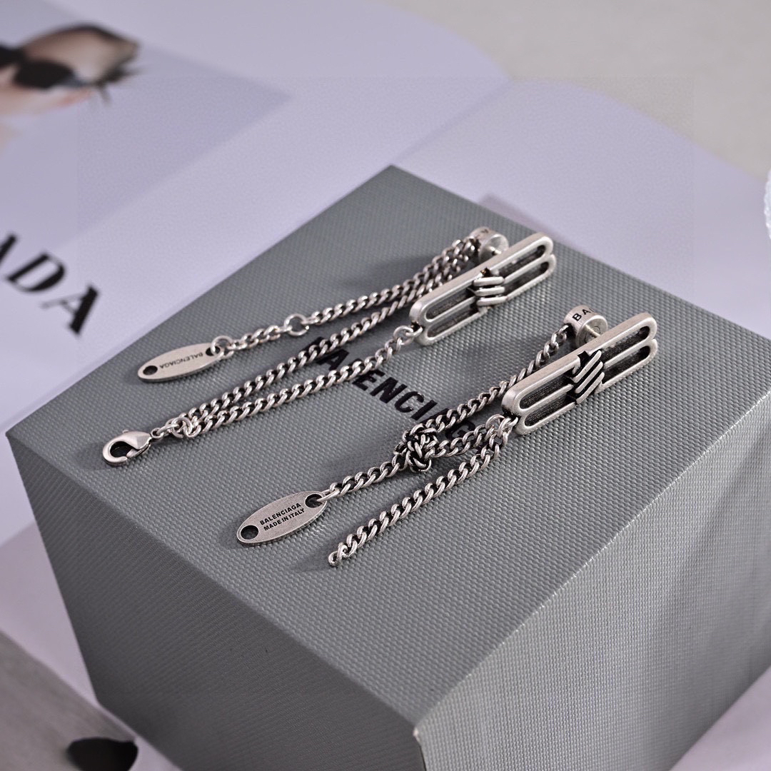 Balenciaga chain earrings