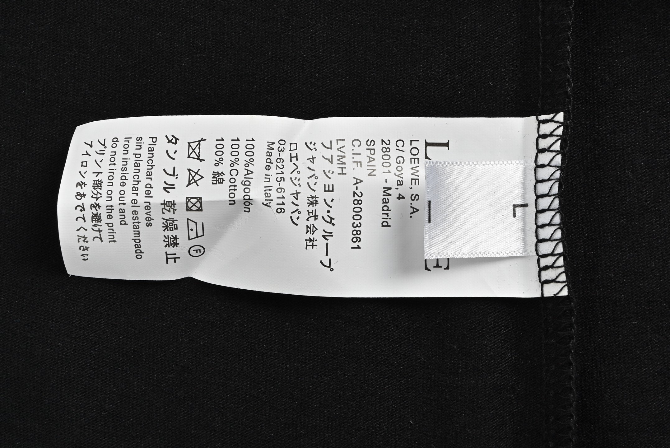 Loewe 25ss chest embossed logo short-sleeve