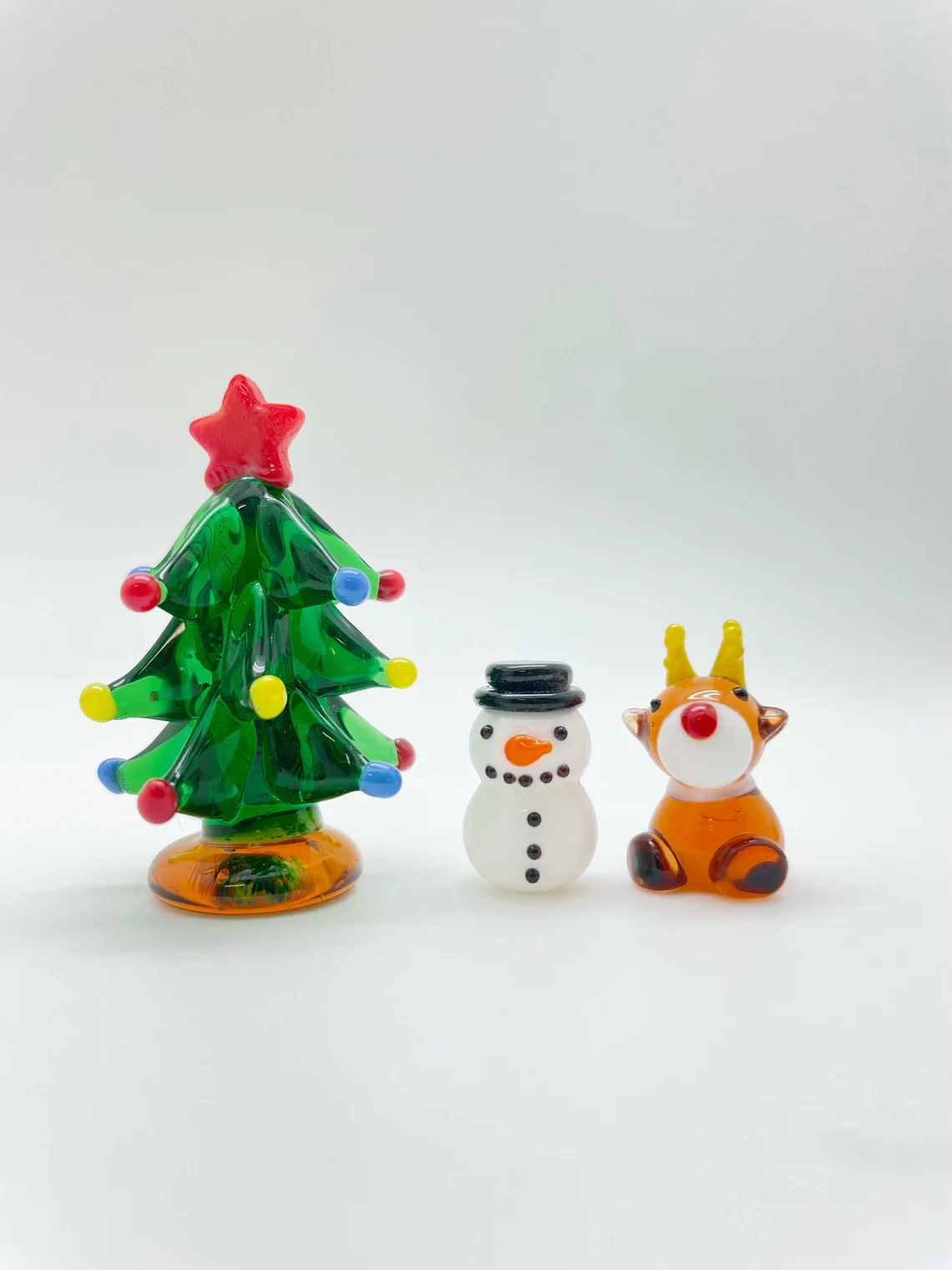 🔥LAST DAY 49% OFF - 🎁Handmade Glass Christmas Tree Statue