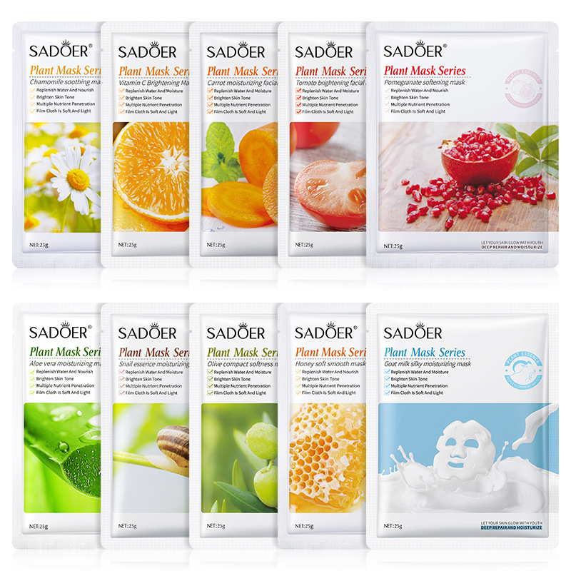 Premium Moisturizing Face Sheet Mask,Gentle Facial Masks for All Skin Types,Long Lasting Hydrating Face Mask Skin Care for Men & Women Fruit Mask