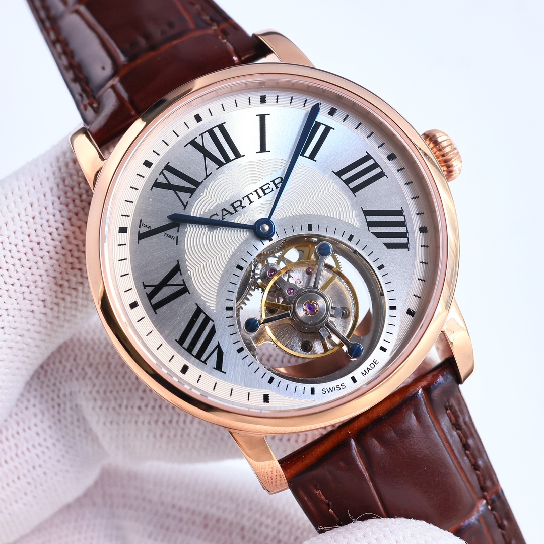 Cartier True Flywheel KF1 Rotonde de Cartier Tourbillon Cadran Love Tourbillon Watch