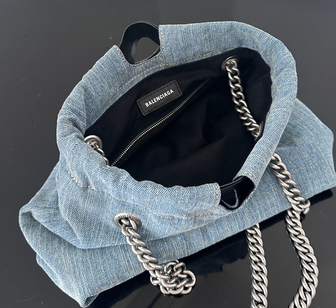 Balenciaga crushtote denim handbag 0305