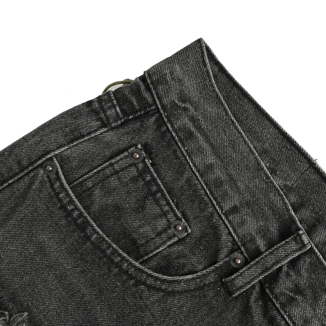 Balenciaga distressed wide-leg jeans