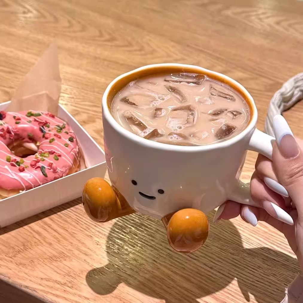 💖Buy 2 Free Shipping💖Kawaii Foot Shaped Ceramic Coffee & Beer Mug With Gift Box🎁Mother's Day Gift