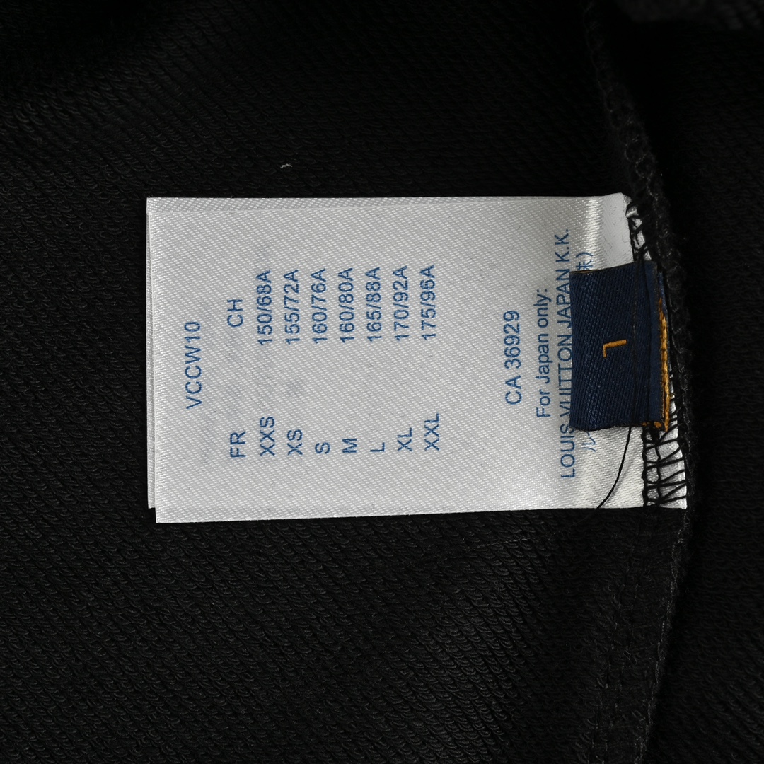 Louis Vuitton 24Fw all-over monogram flocked print crewneck sweatshirt