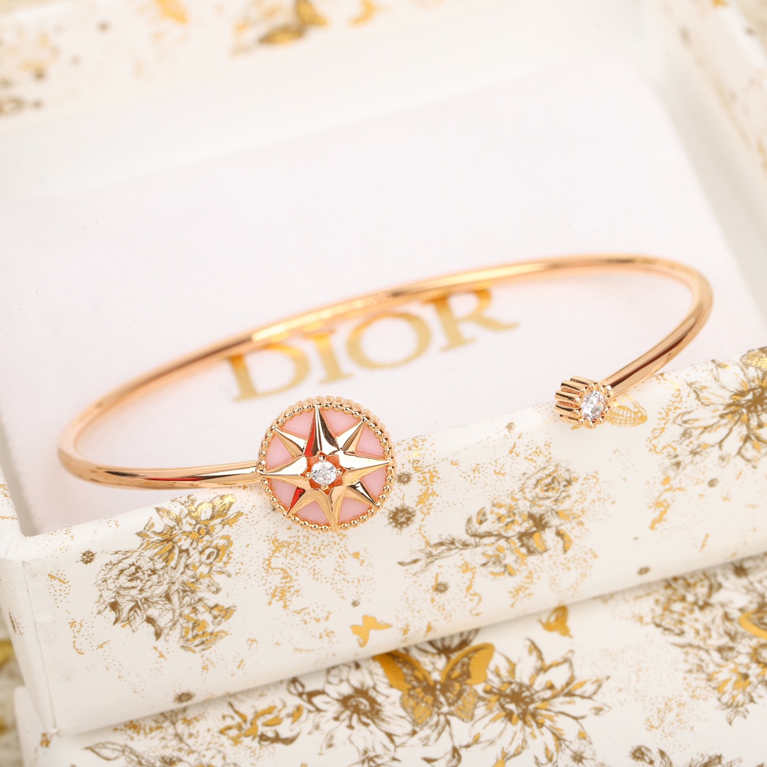 Dior eight-pointed star compass open bracelet