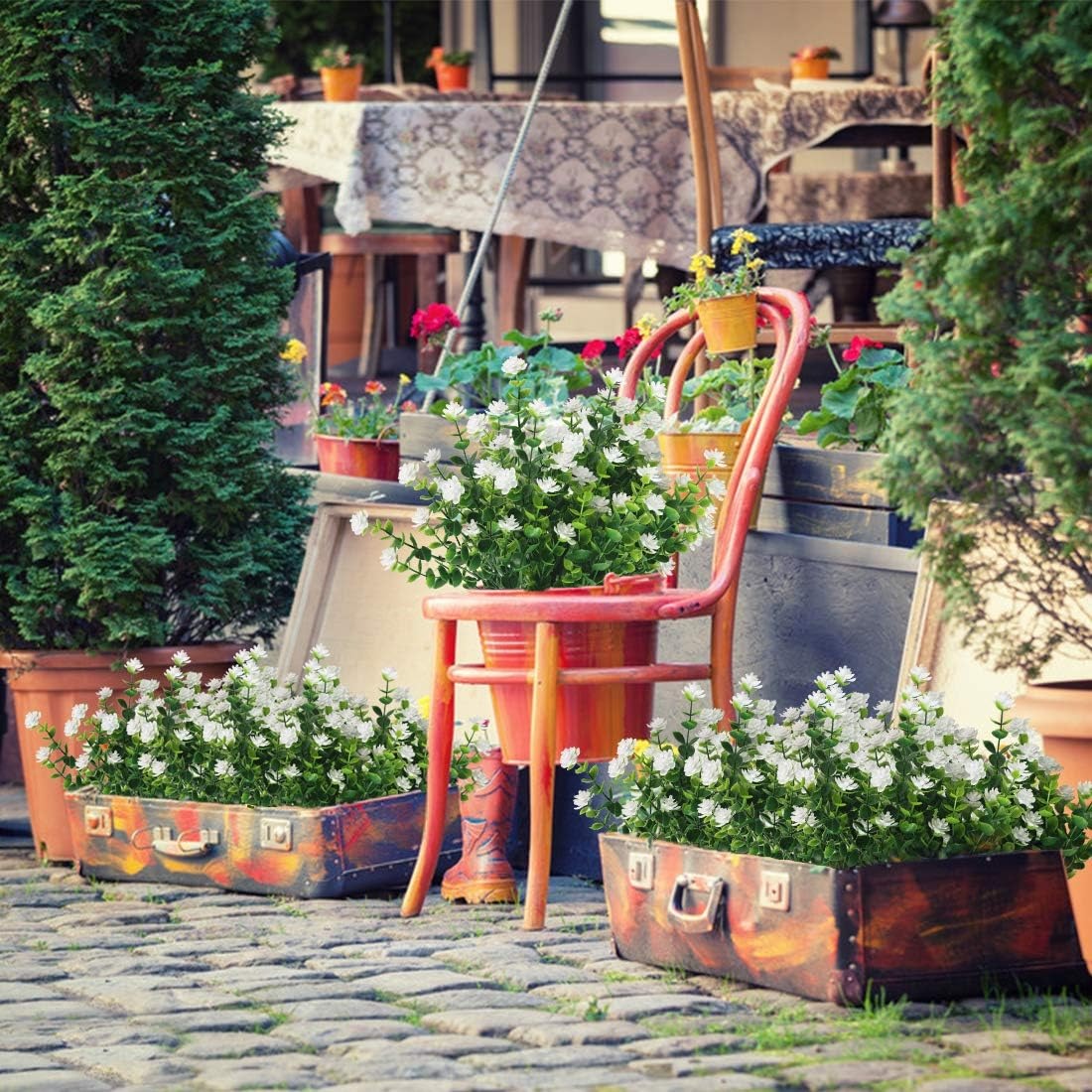 🏆Last Day 49% OFF⚡Artificial Fall Flowers UV Resistant Fake Outdoor Plants