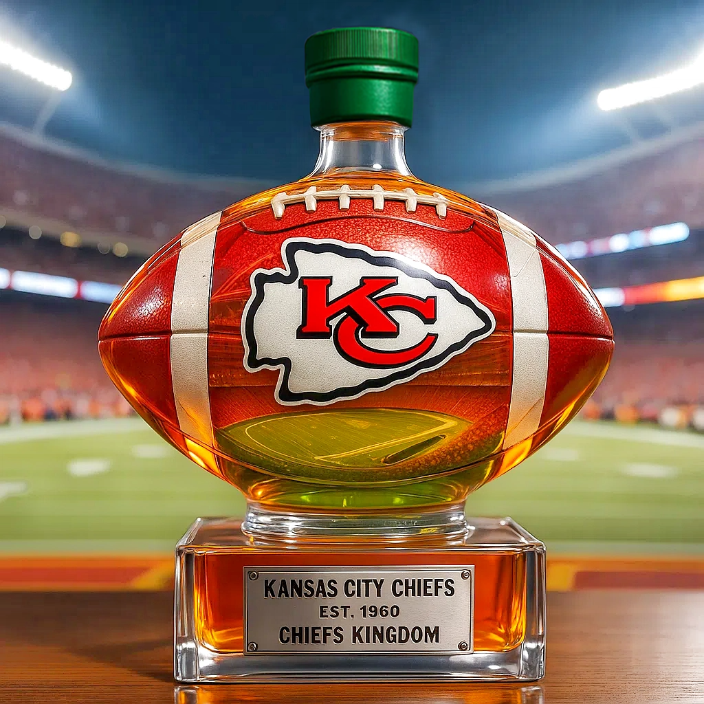 Glory of the Kingdom——Kansas City Chiefs Whiskey Bottle