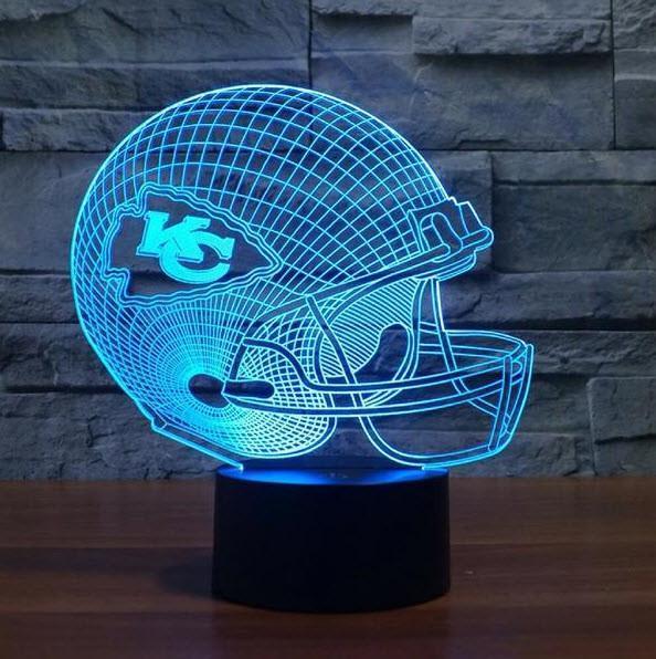 KANSAS CITY CHIEFS 3D LED LIGHT LAMP