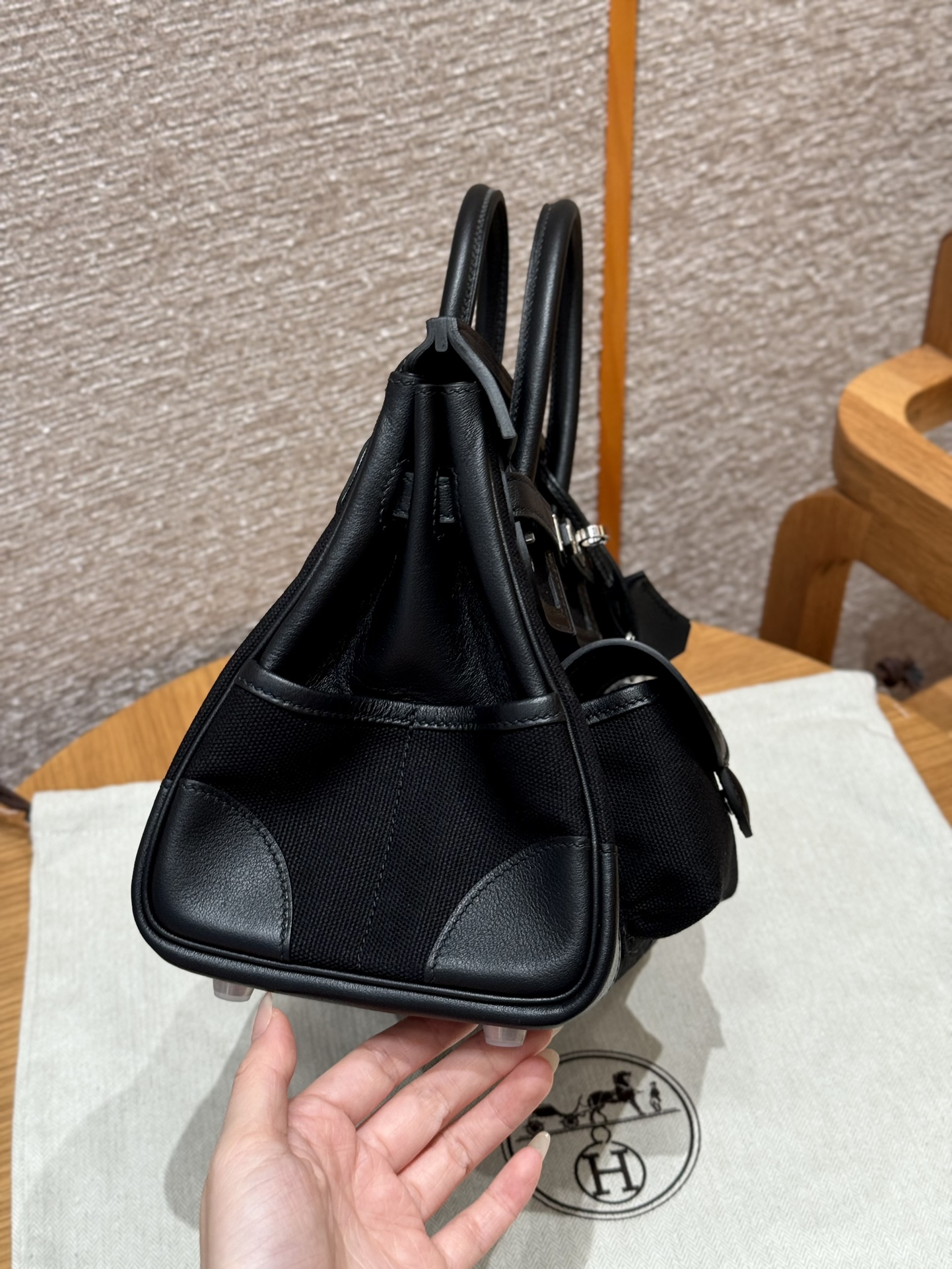 Hermès Birkin cargo 89Noir handbag (handmade to order)