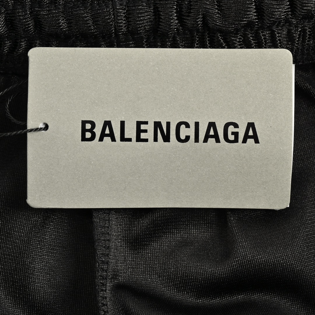 Balenciaga 24ss double ring embroidered shorts