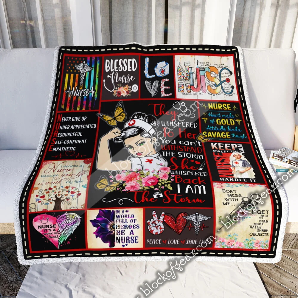 Nurse. I Am The Storm Sofa Throw Blanket