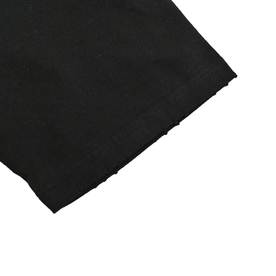 Balenciaga 24ss scissors foam print short sleeves
