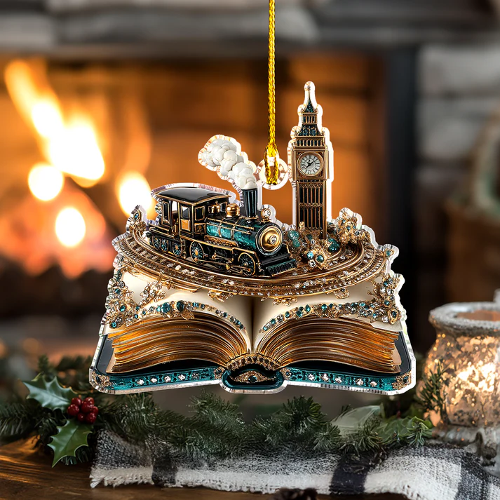 Golden Hour Mystery Train Ornament