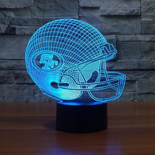 SAN FRANCISCO 49ERS 3D LED LIGHT LAMP