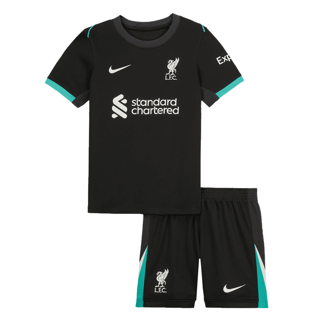 Liverpool away kids' football shirt (shirt + shorts) 2024/25