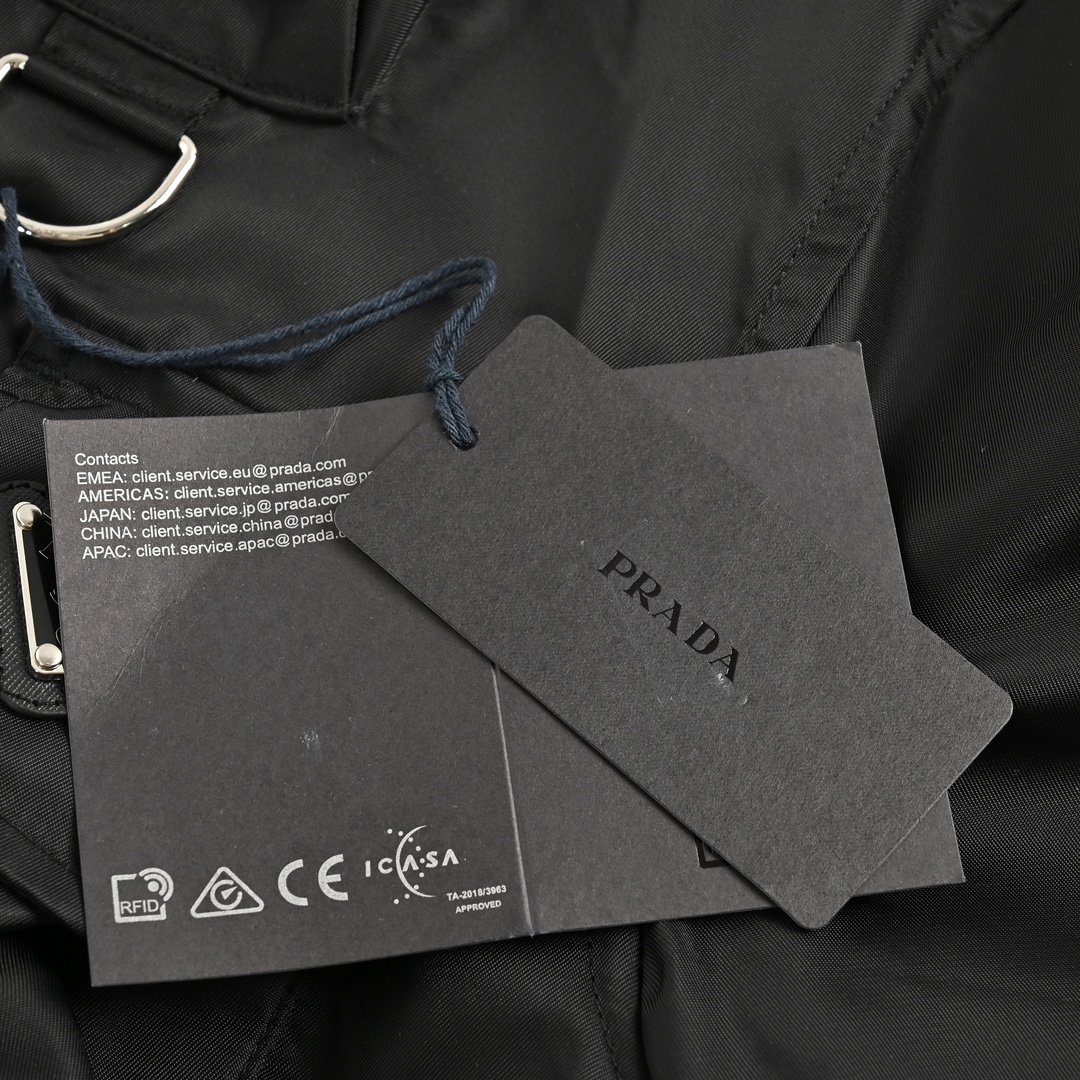 Prada 24ss multi-pocket nylon work jacket