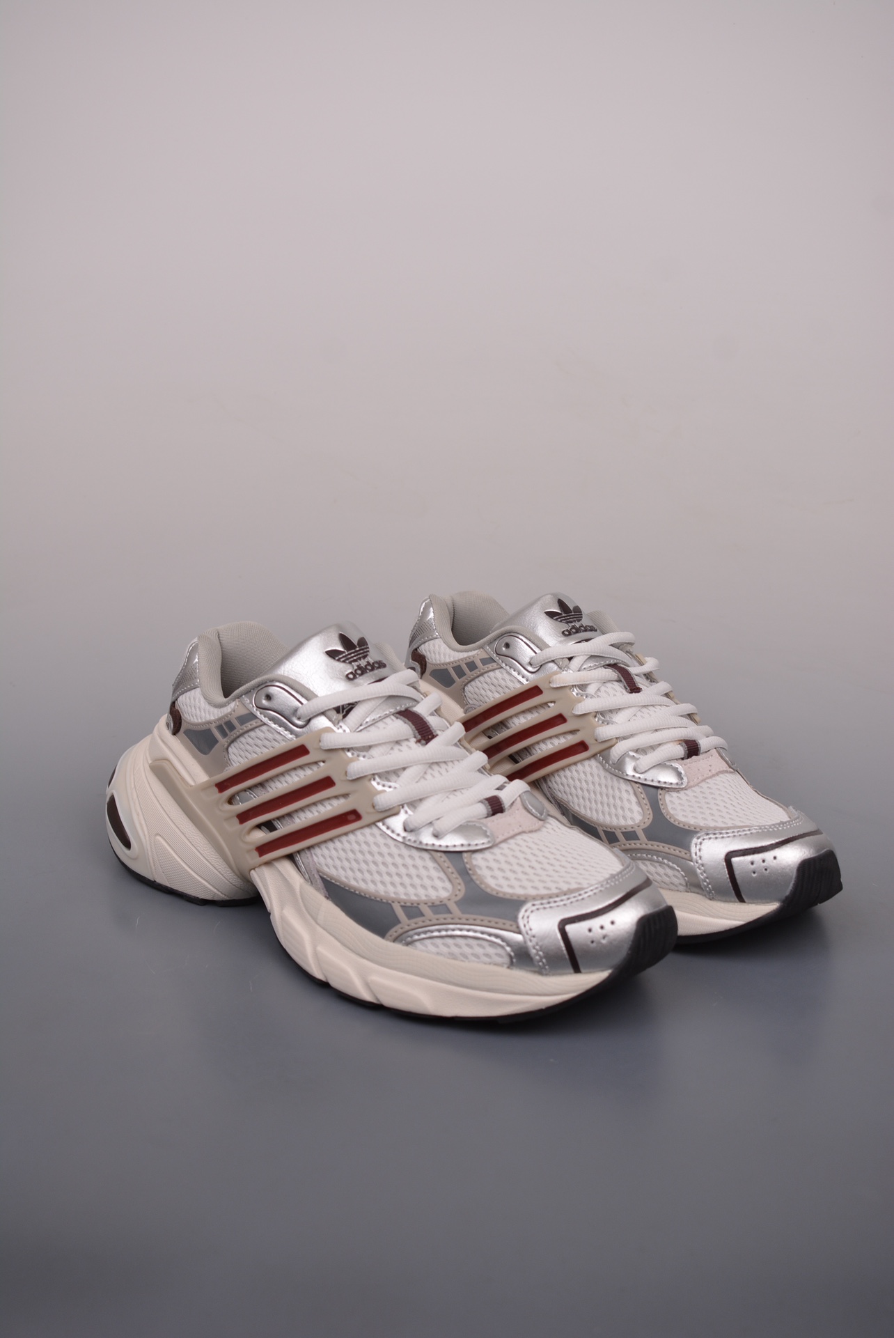 Adidas Adistar XLG White Silver Gray Wine Red IH3382