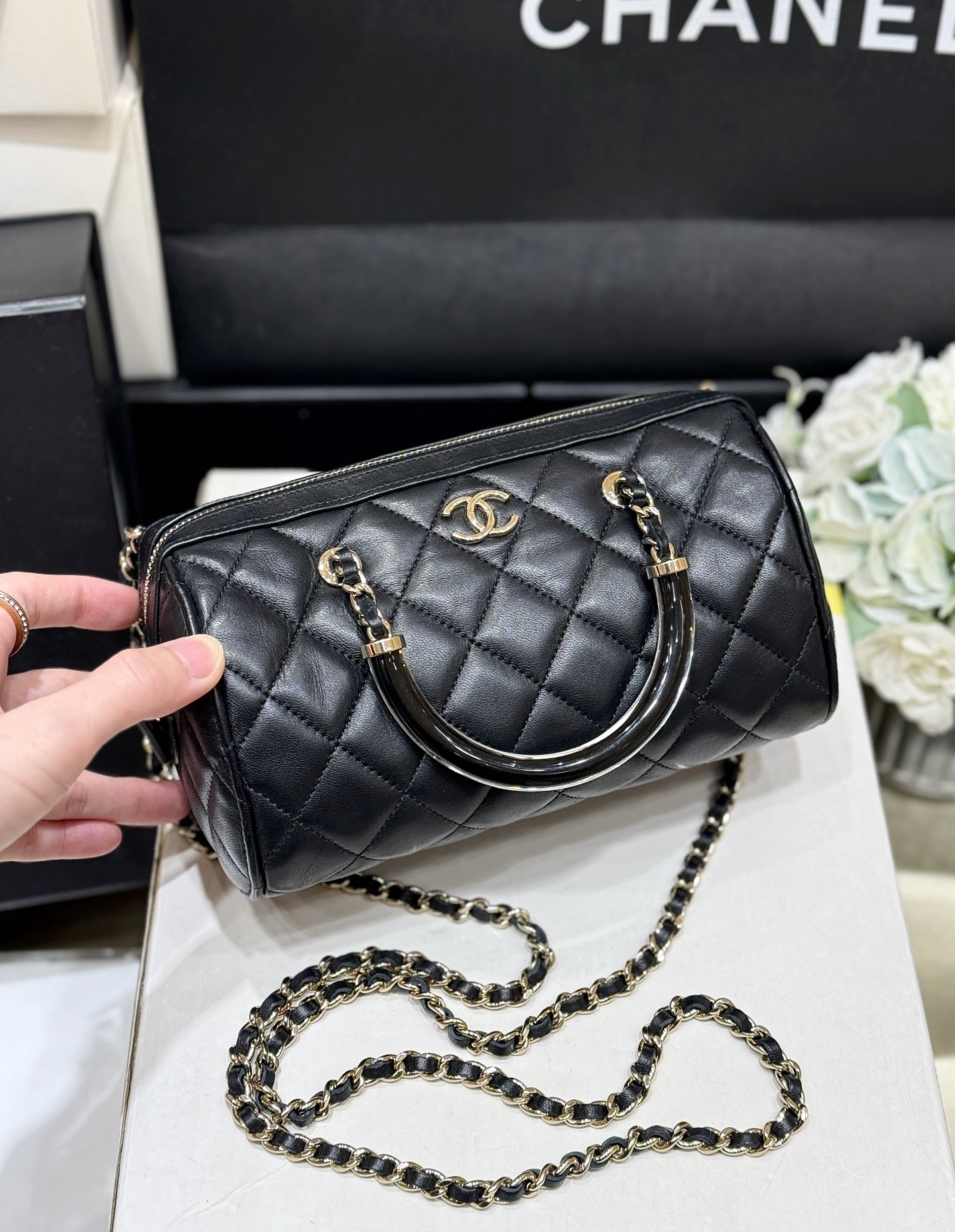 Chanel 25C Early Spring Collection mini Boston bag AP4411 00148
