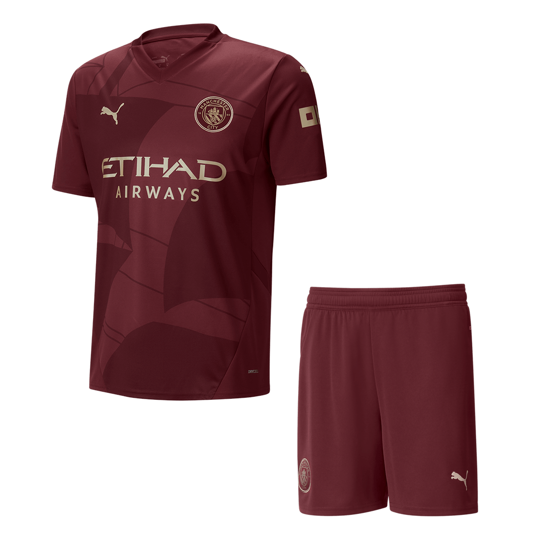 Manchester City Third Away Football Shirt (Shirt + Shorts) 2024/25
