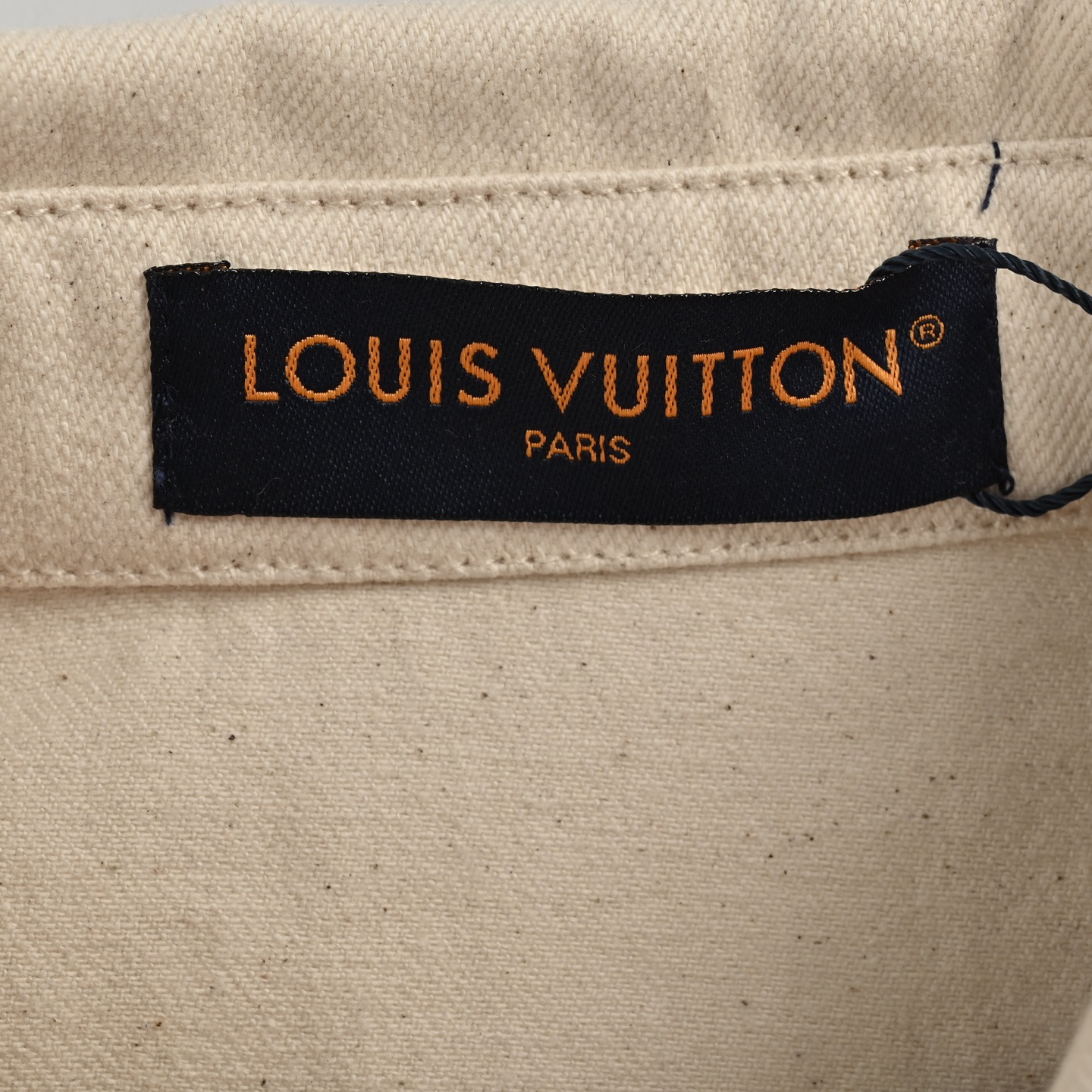 Louis Vuitton 25ss logo denim short sleeve shirt