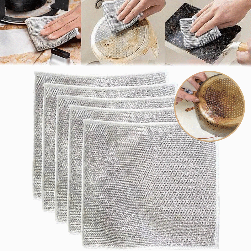🔥Last Day Promotion 49% OFF🔥Multipurpose Wire Miracle Cleaning Cloths-Buy 20 Get 20 (40 PACK👍EACH JUST $0.99 ONLY TODAY)