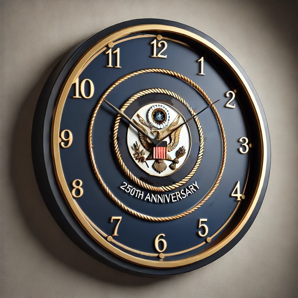 250th Anniversary Military Commemorative Clocks
