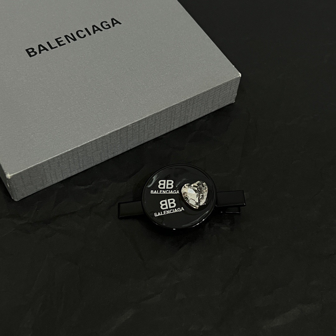 Balenciaga round diamond hairpin