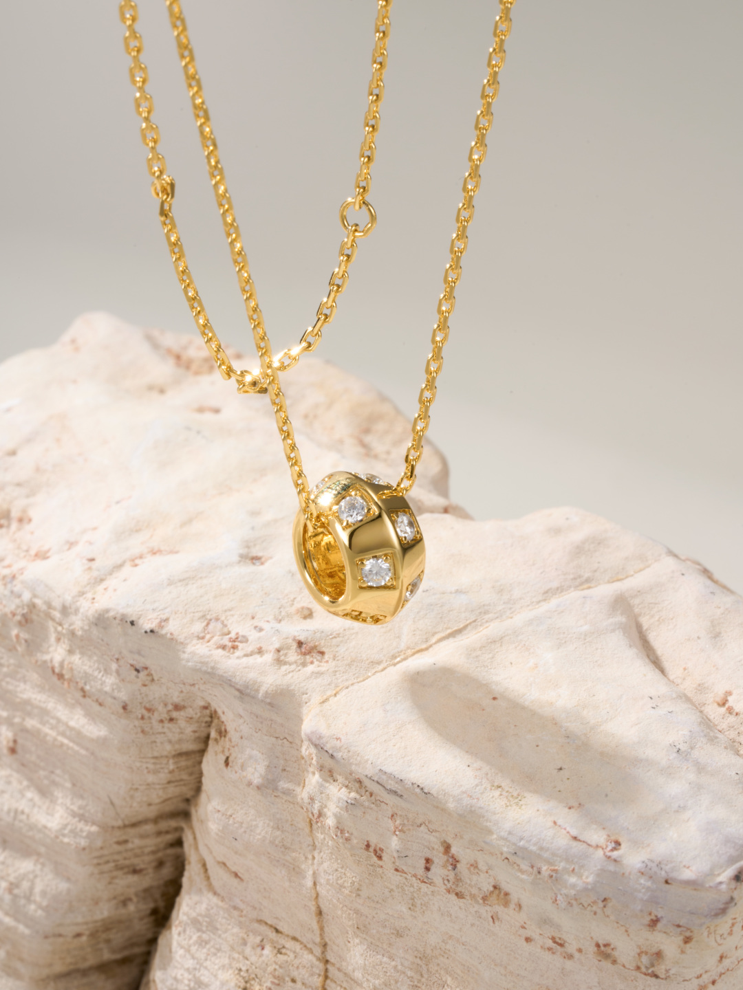 Louis Vuitton Checkerboard Diamond Necklace