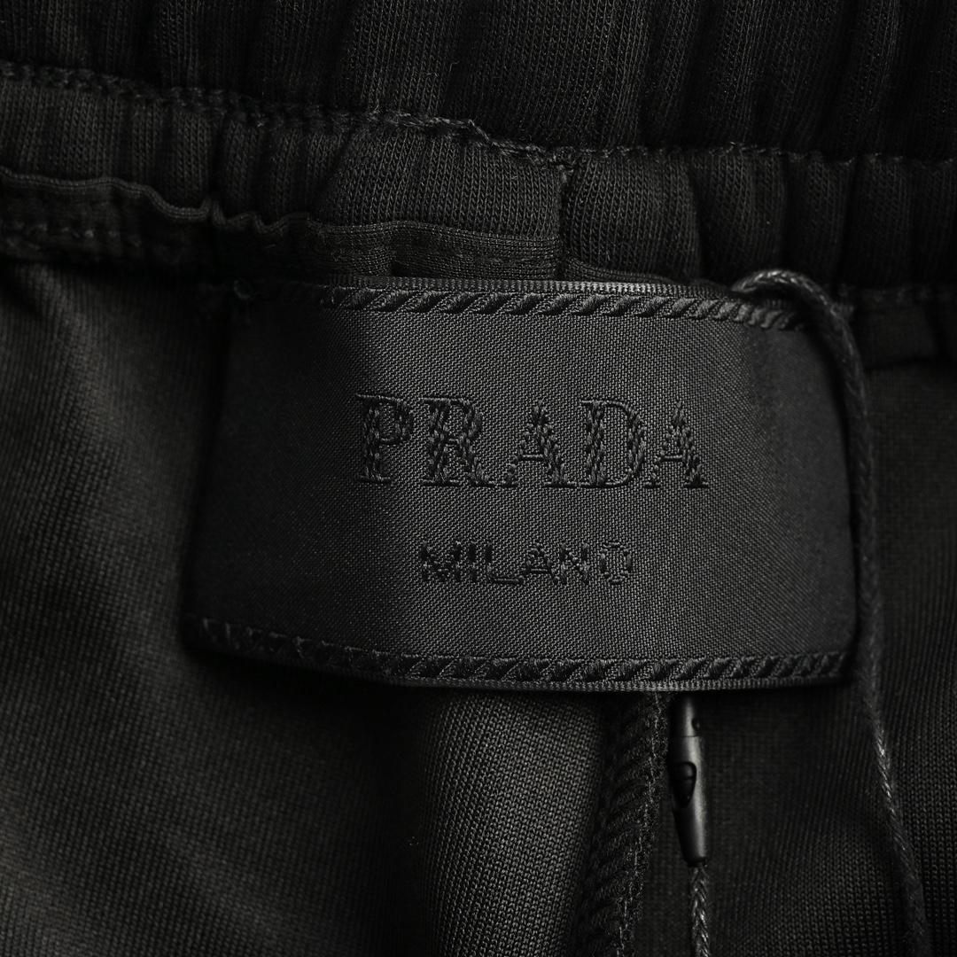 Prada Pocket triangle logo cotton cargo trousers