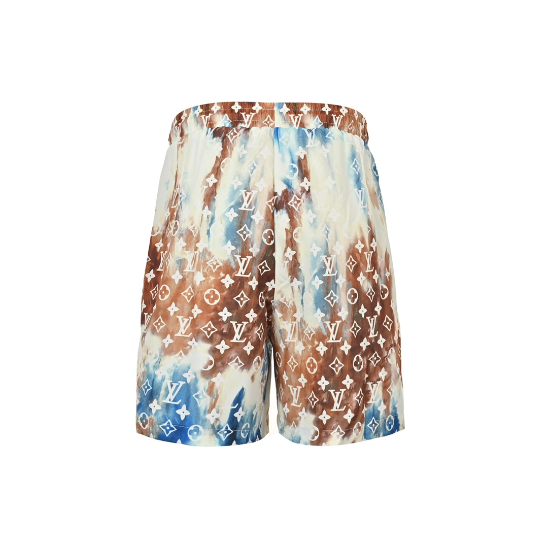 Louis Vuitton 24ss ink monogram full print beach shorts