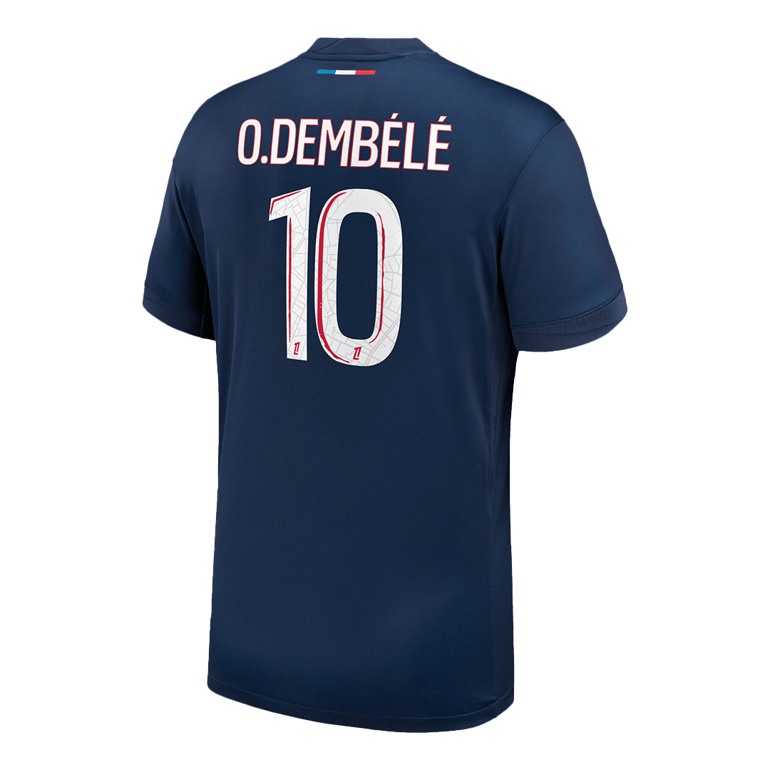 O.DEMBELE #10 PSG Home Football Jersey Custom Shirt 2024/25