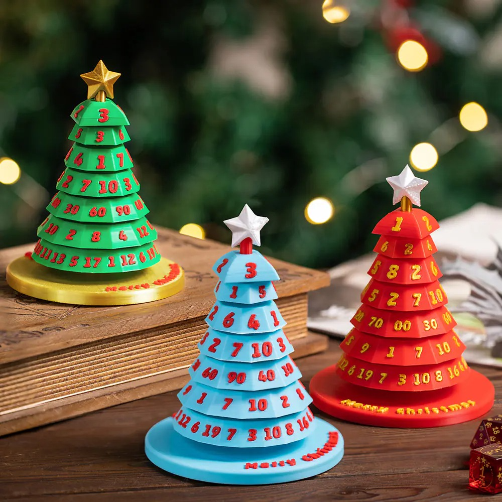 Spinning Christmas Tree Dice Decoration🎲