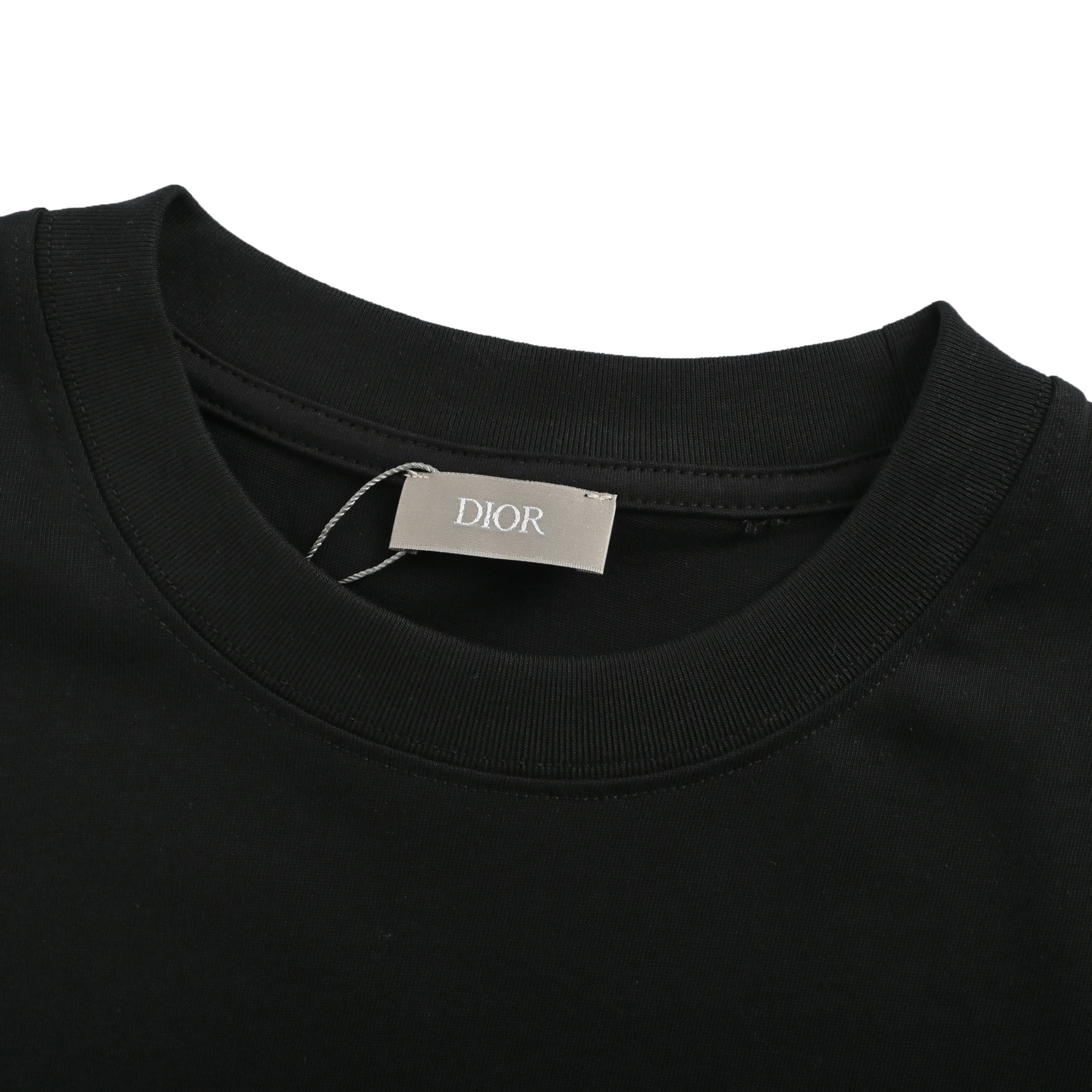 Dior 25ss short sleeves with four-color letter embroidery on the chest