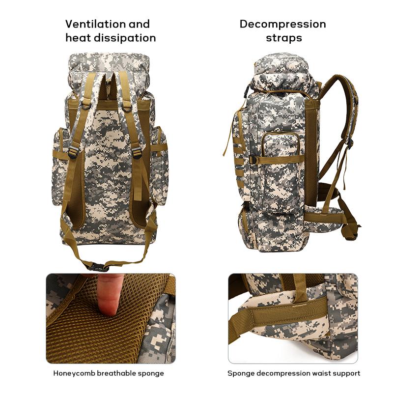 🔥ON SALE - 50% OFF🔥80L Camping Hiking Military Tactical Backpack,Waterproof and Breathable Travel Backpack