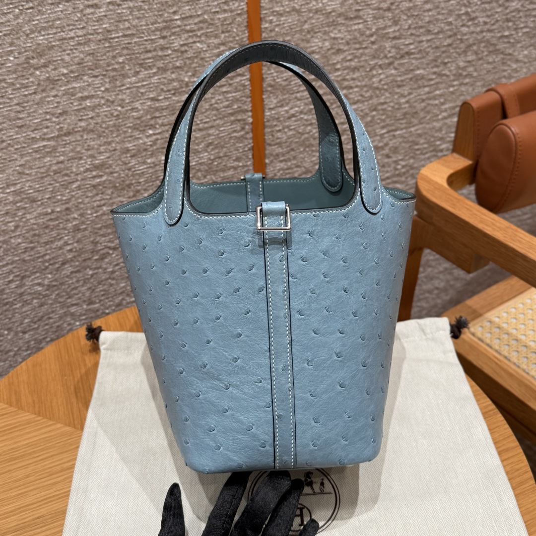 Hermès Picotin 75 Blue Jean (Handmade to order)