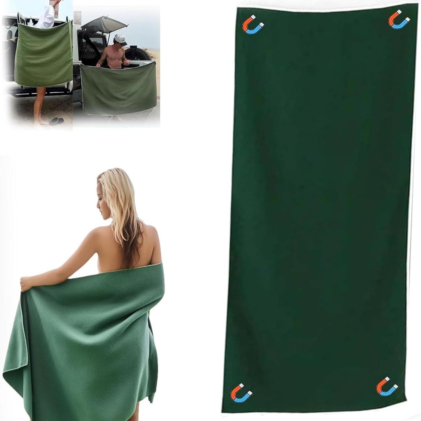 ✨Summer Hacks✨Outdoor Magnetic Beach Towel