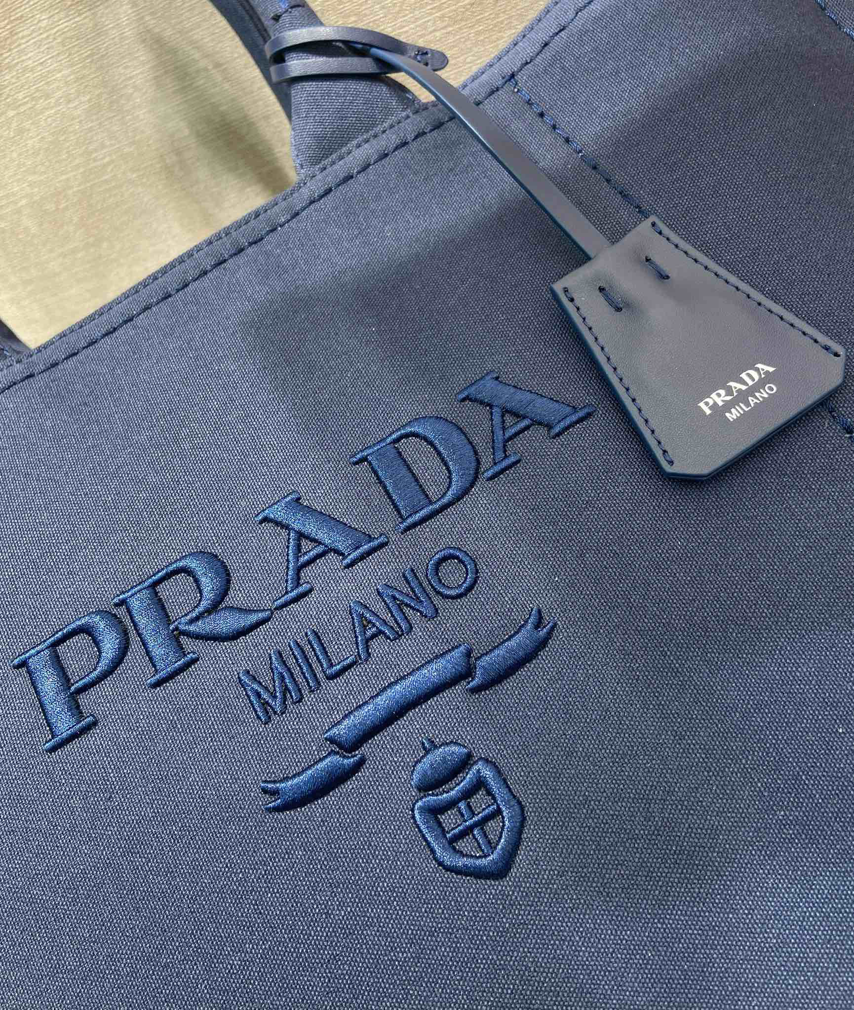 Prada Canvas Tote Bag 2VG131
