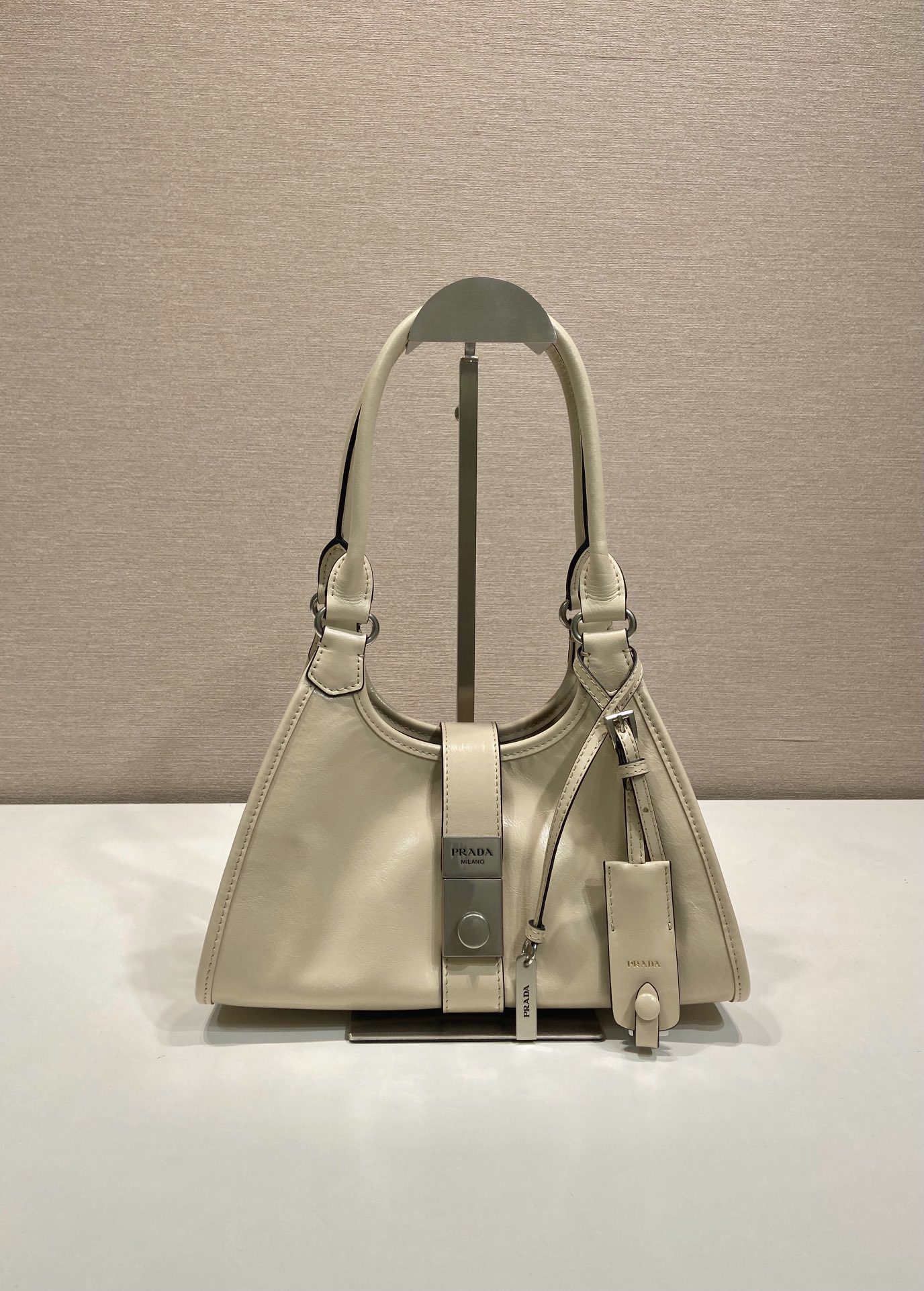 Prada waxed leather mini tote 1BG580