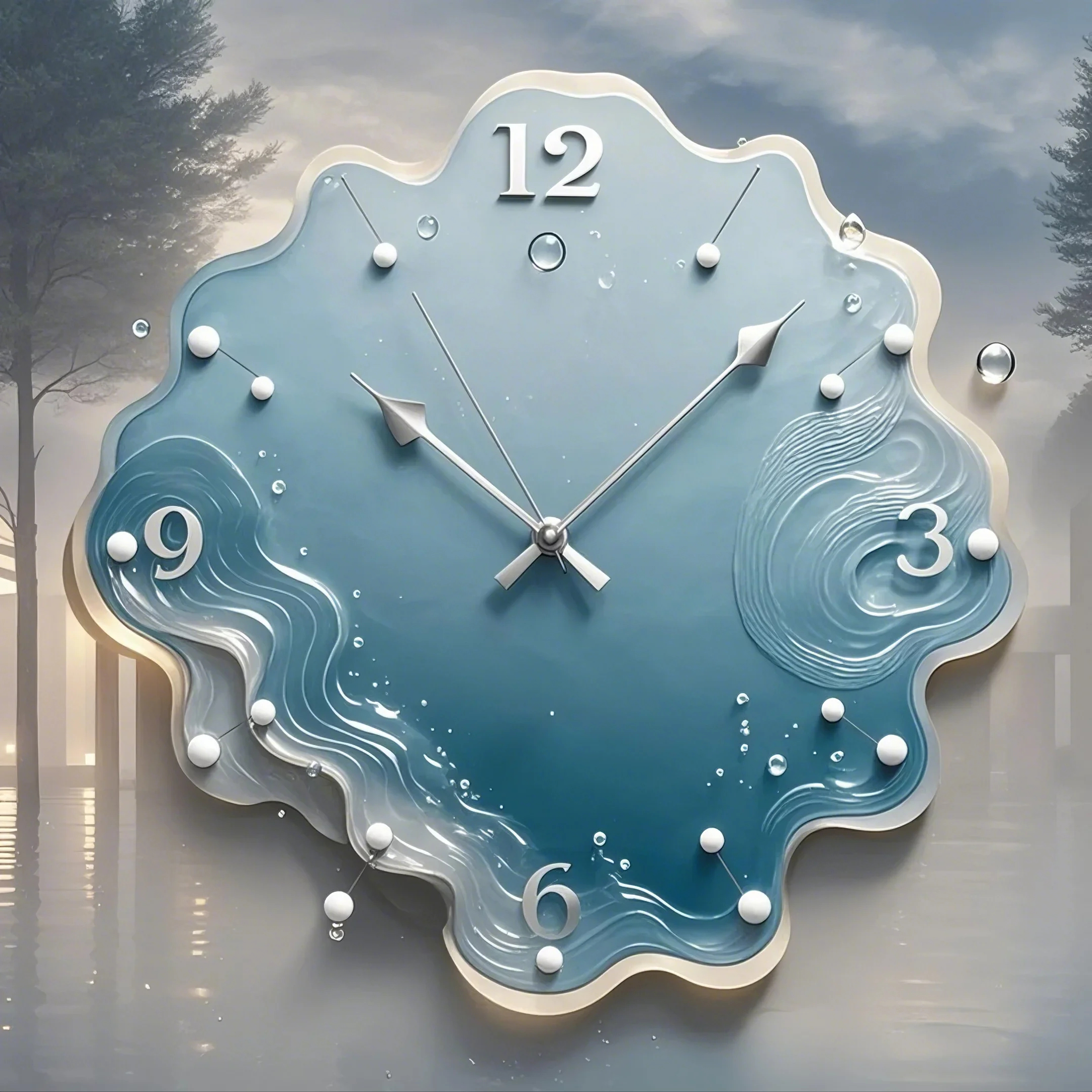 Water ripple wall decoration